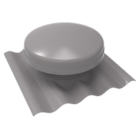 Omega corrugated vent 6” Shale Grey