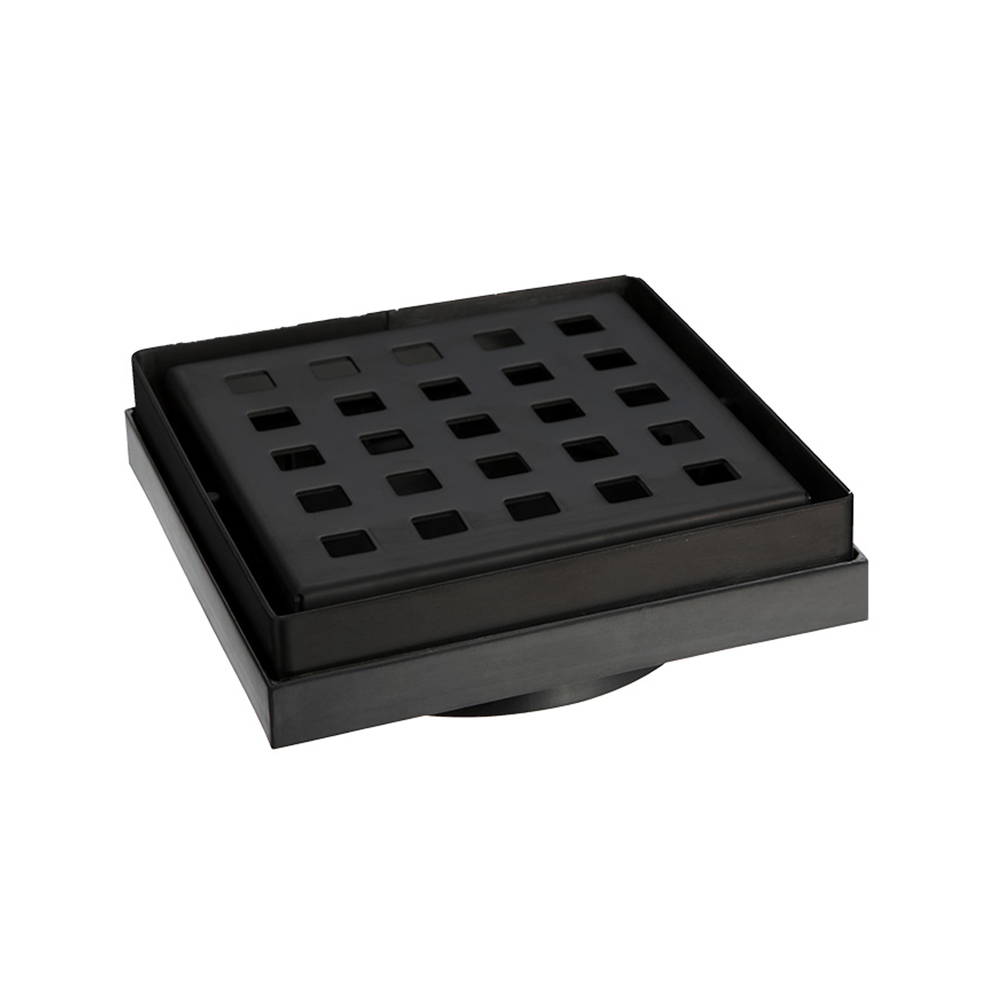 316 Stainless Steel Floor Grate Square 100MM Matte Black