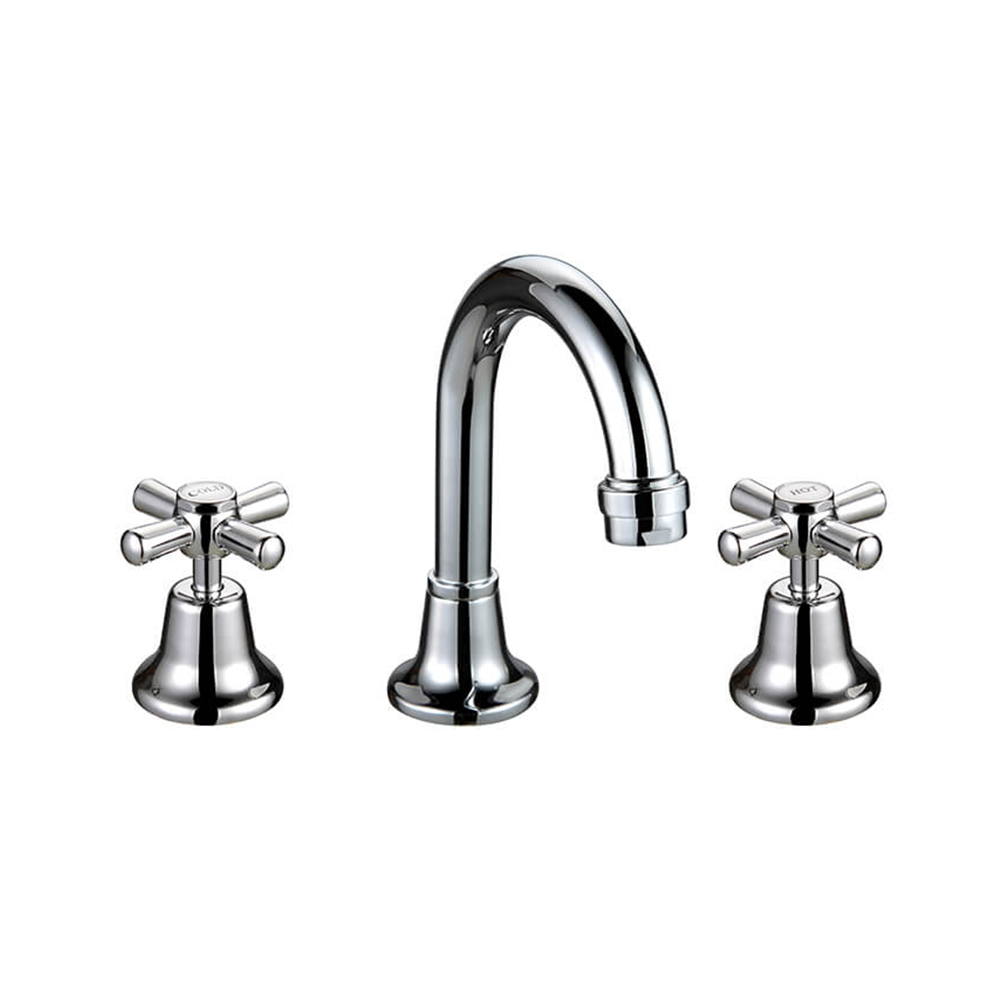 Whitehall Chrome Plated Basin Set Anti Vandal Jumper Valve