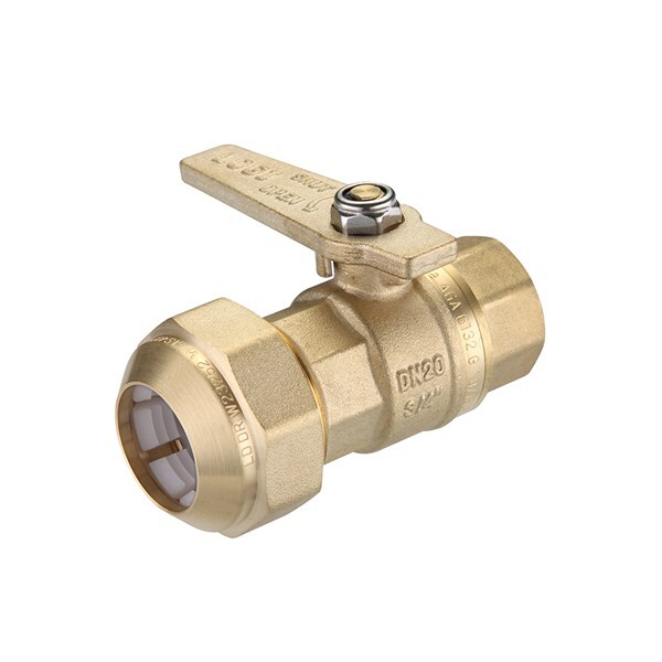 Watermarked Ball Valve Brass 20FI+20MI X 25PE