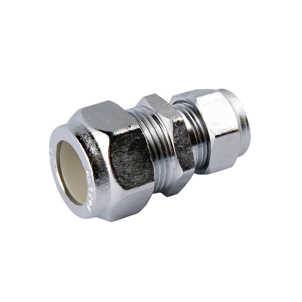 Nylon Compression Union Reducing Chrome Plated 20C X 15C