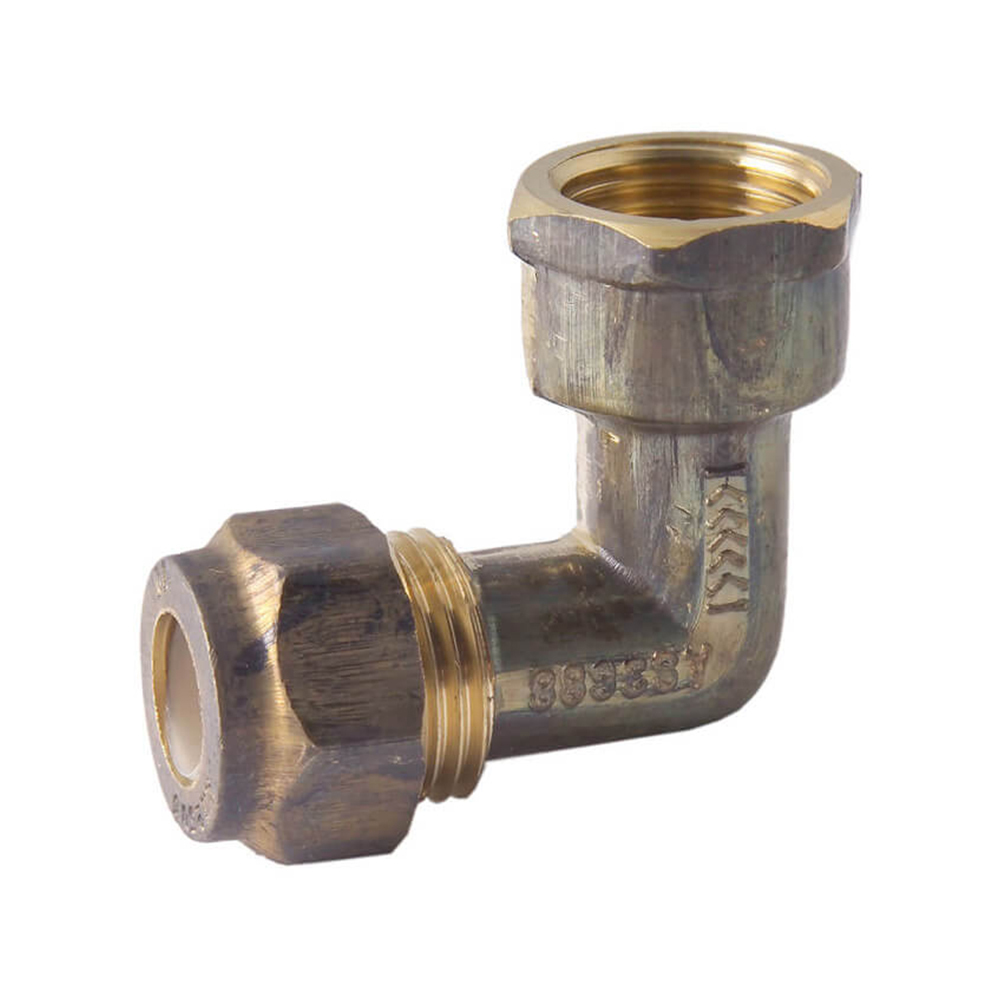 Nylon Compression Elbow Brass 15FI X 15C