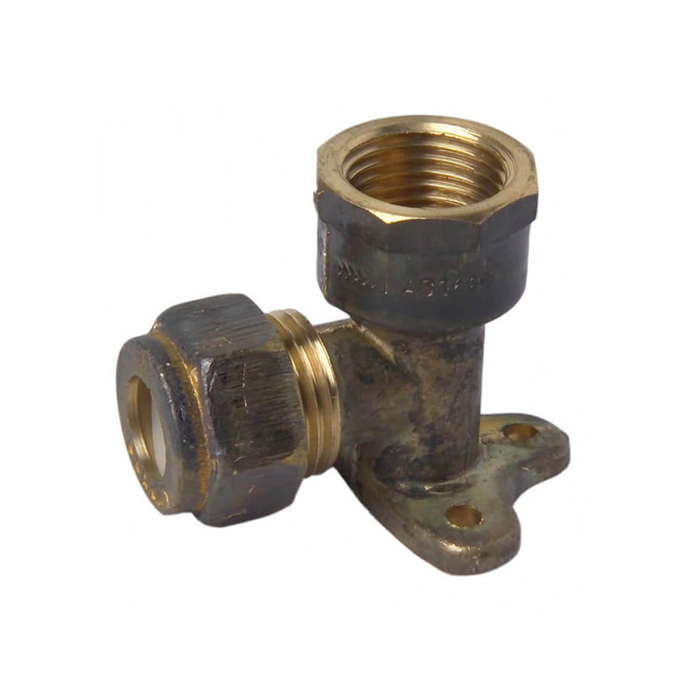 Nylon Compression Elbow Lugged Brass 15FI X 15C