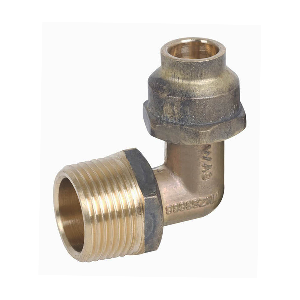 Flared Compression Elbow Reducing Brass 15MI X 20C