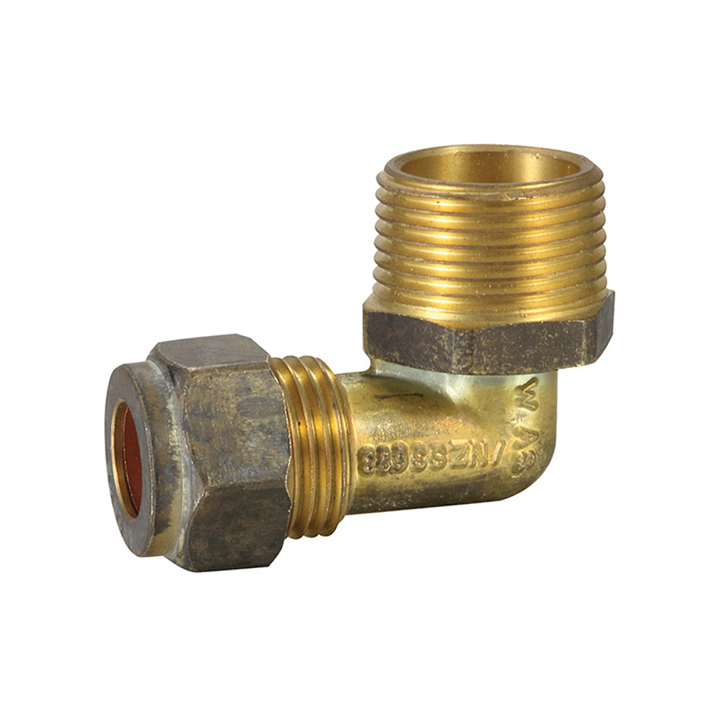 Copper Compression Elbow Reducing Brass 20MI X 15C