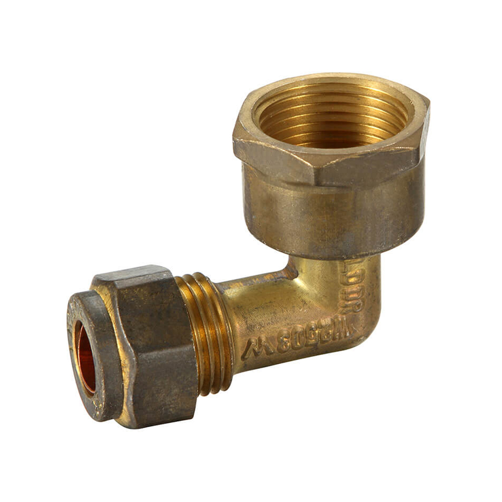 Copper Compression Elbow Reducing Brass 20FI X 15C