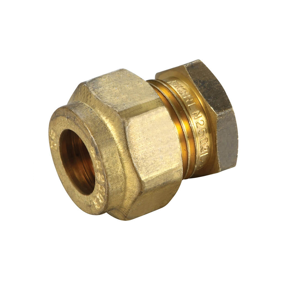 Copper Compression Stop End Brass 15MM