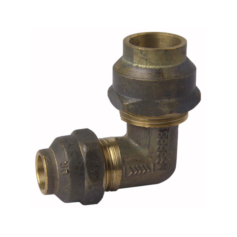 Flared Compression Elbow Reducing Brass 20C X 15C