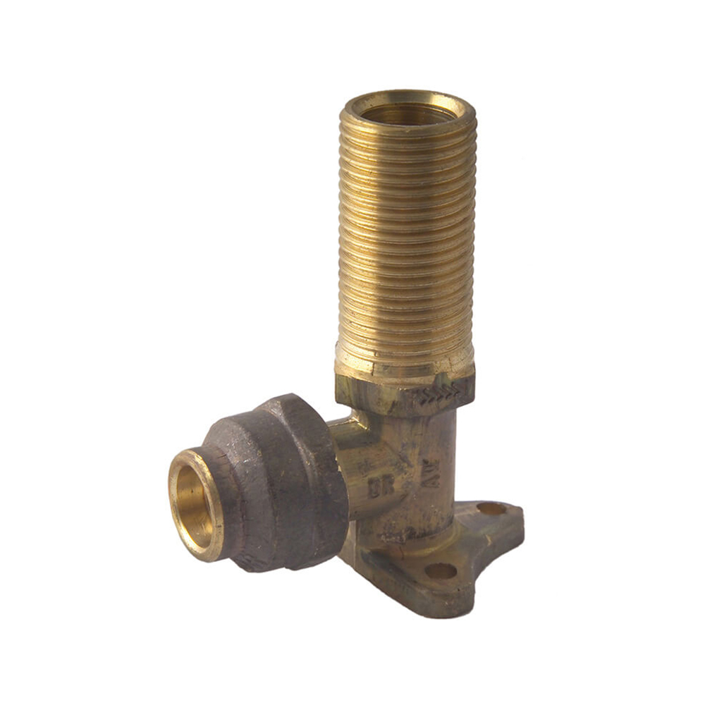 Flared Compression Elbow Lugged Brass 15MI (Extended 95MM)