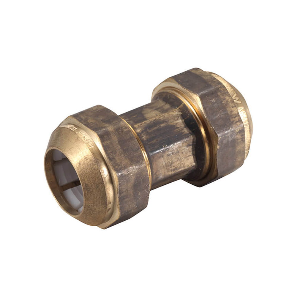 Poly Connection Union Brass 25PE X 25PE