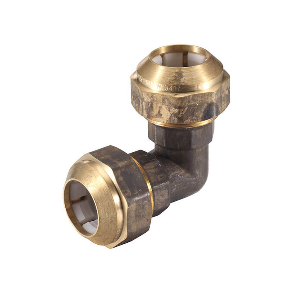 Poly Connection Elbow Joiner Brass 25PE X 25PE