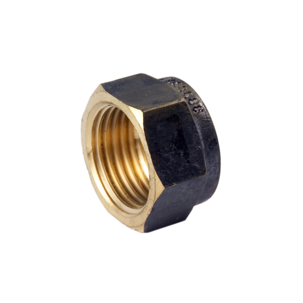 Hexagon Cap Screwed Brass 15MM