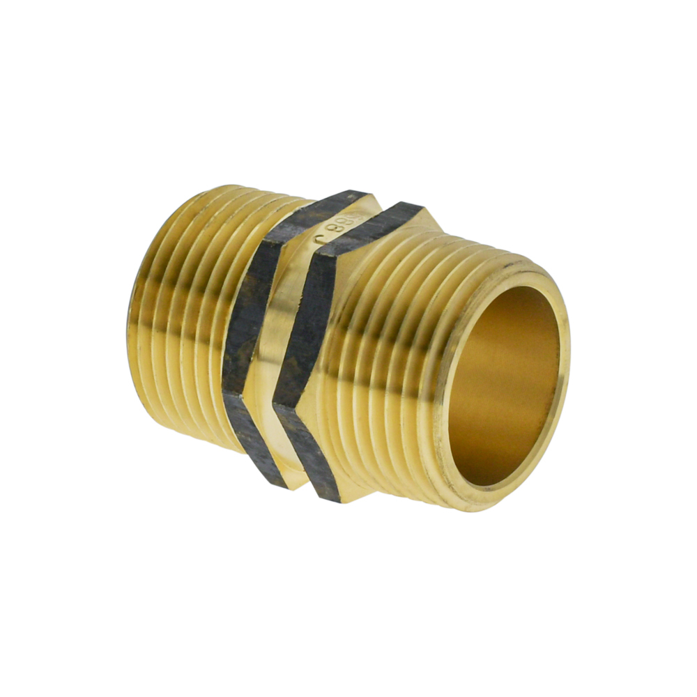 Hexagon Nipple Brass 6MM