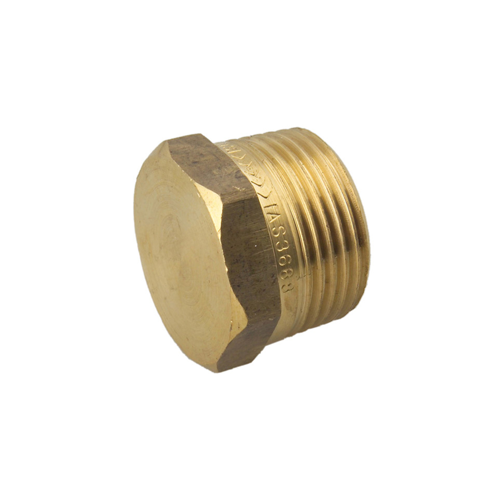 Hexagon Plug Brass 4MM