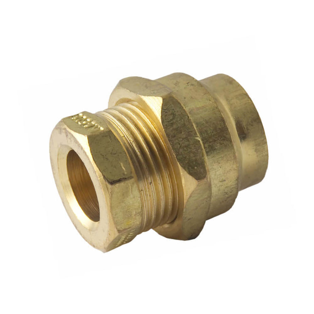 Flared Compression Union Reducing Brass 20C X 15C