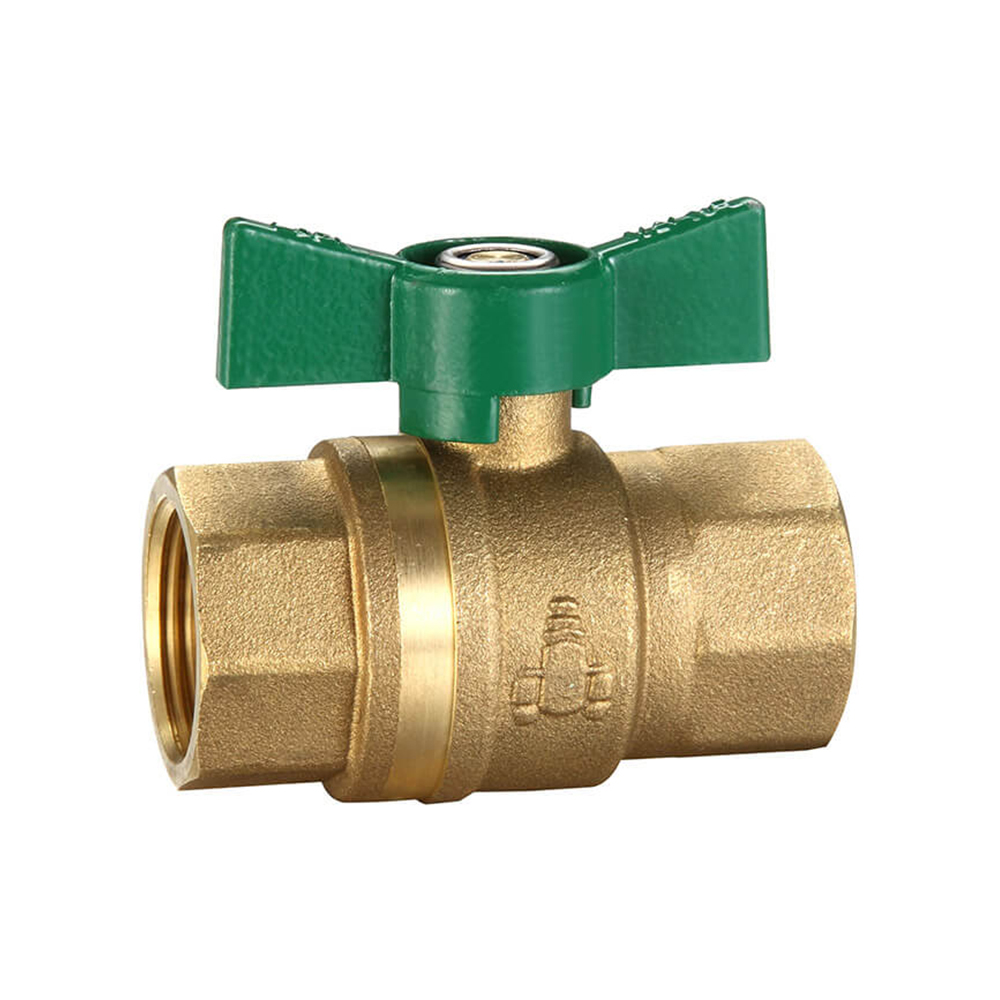 Dual Approved Ball Valve Butterfly Handle FI X FI 20MM Brass