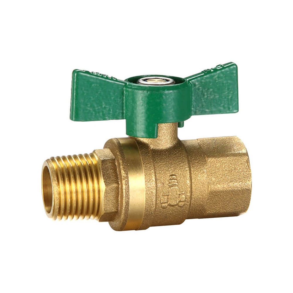 Dual Approved Ball Valve Butterfly Handle MI X FI 20MM Brass