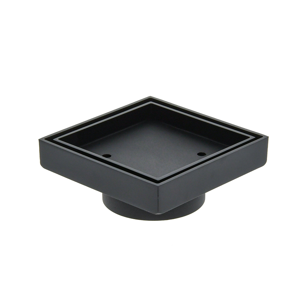 Deluxe Tile Insert Grate 80MM Matte Black