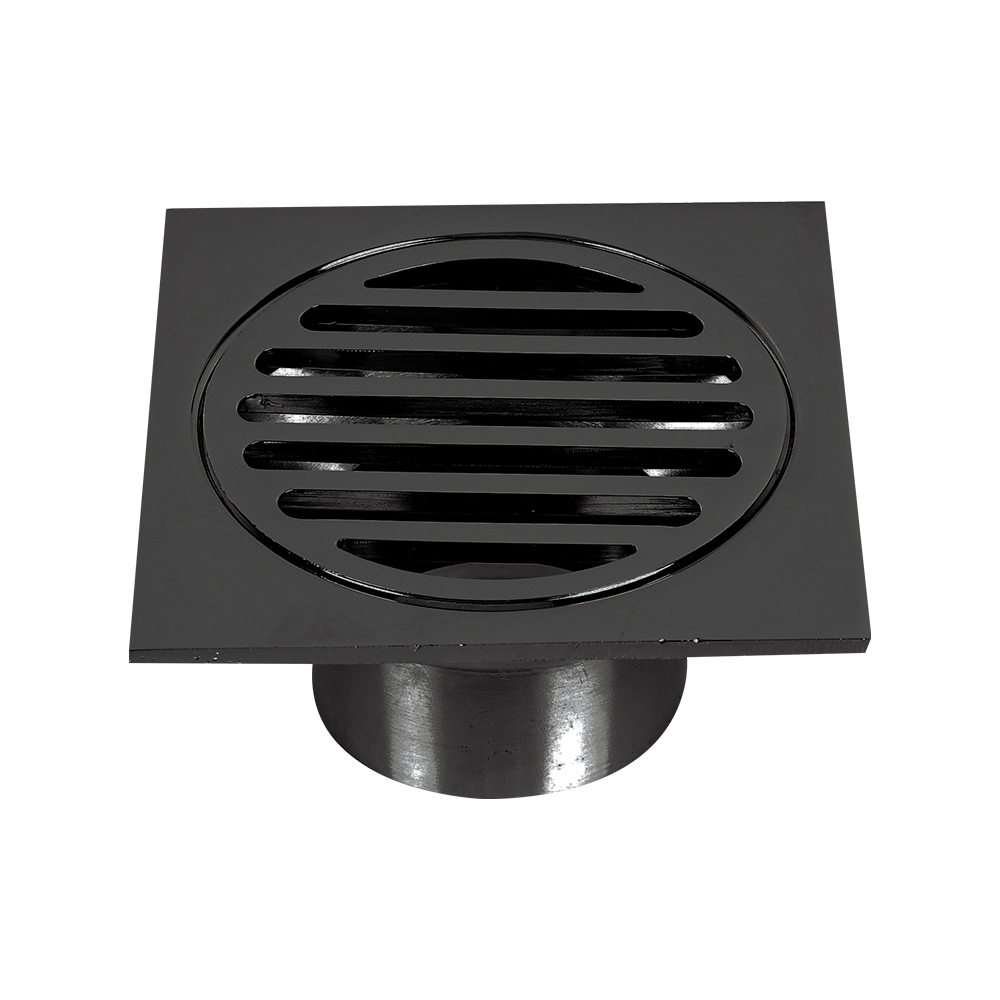 Floor Grate Square 80 X 50 Reducing Matte Black