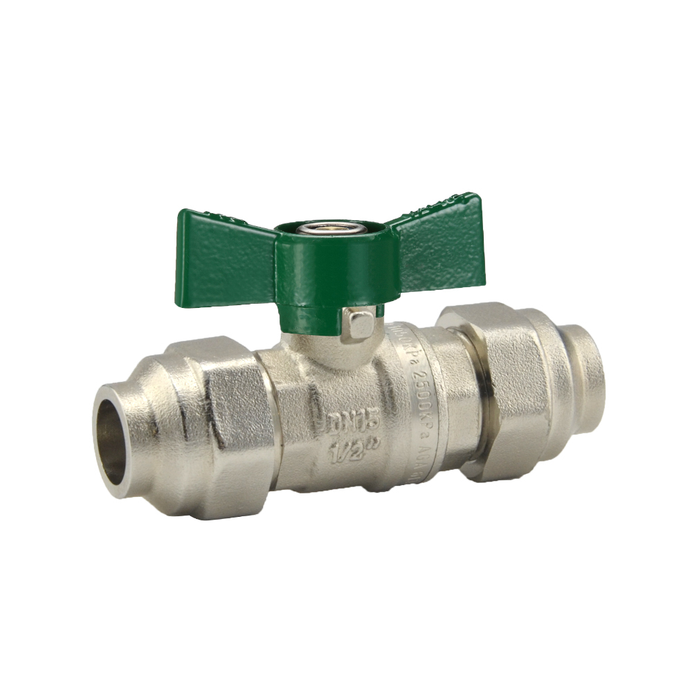 Dual Approved Ball Valve Butterfly Handle 15C X 15C