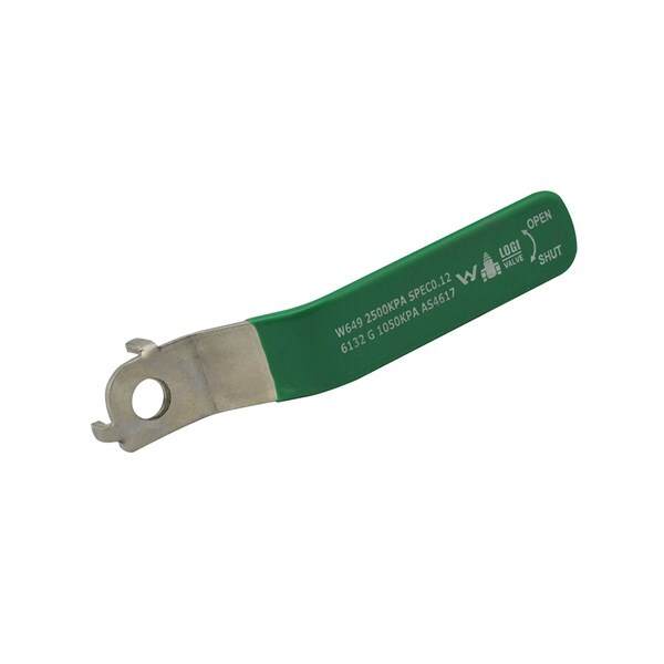 Lever Handle Green Suit DN25 Watermarked