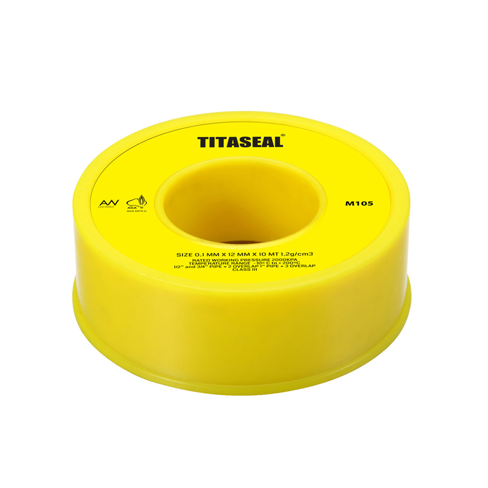 PTFE Tape Yellow 12MM X 10Mt Gas