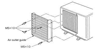 M.E - Air outlet guide for MUZ-AS90