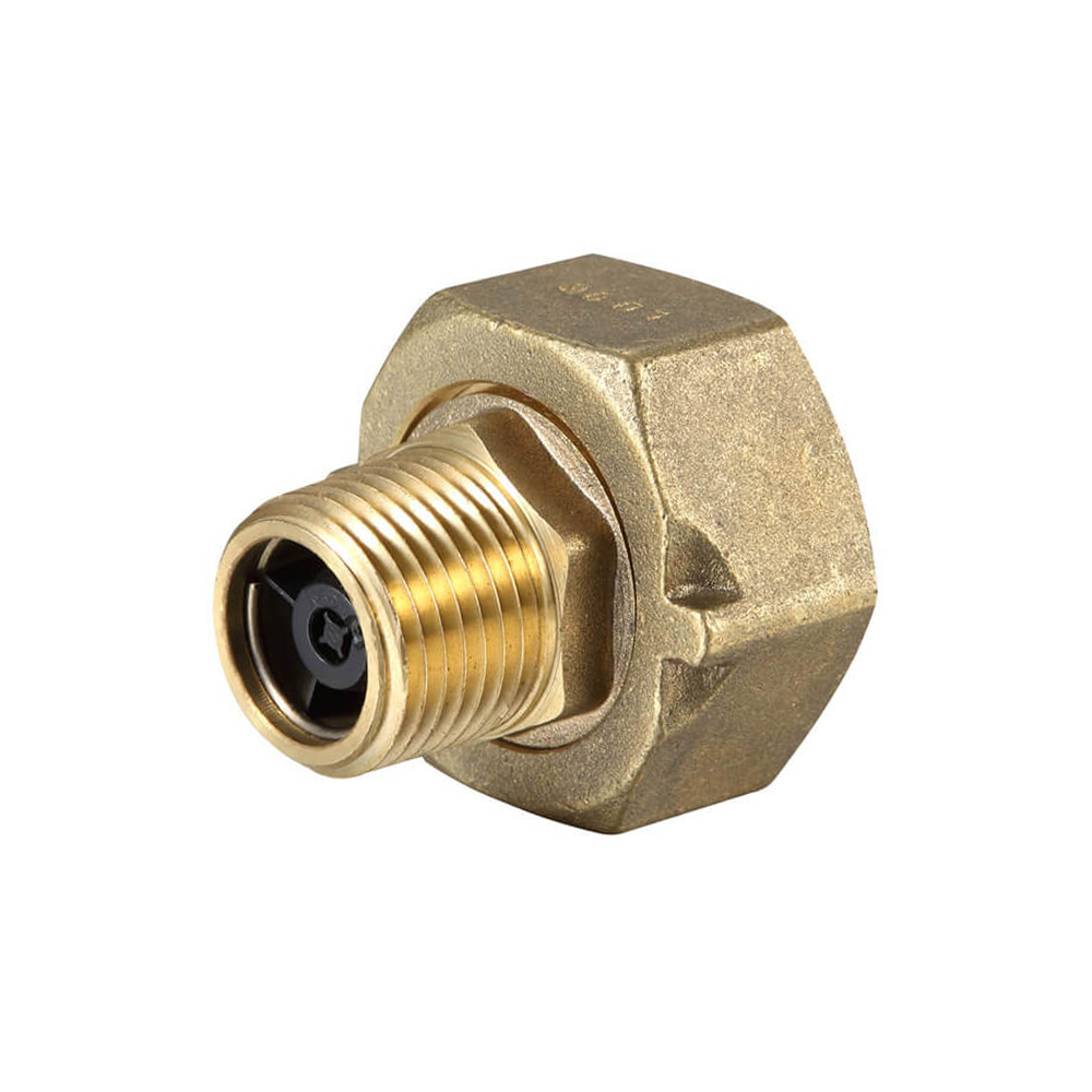 Coupling Brass 25FI X 15MI BSP With Check Valve