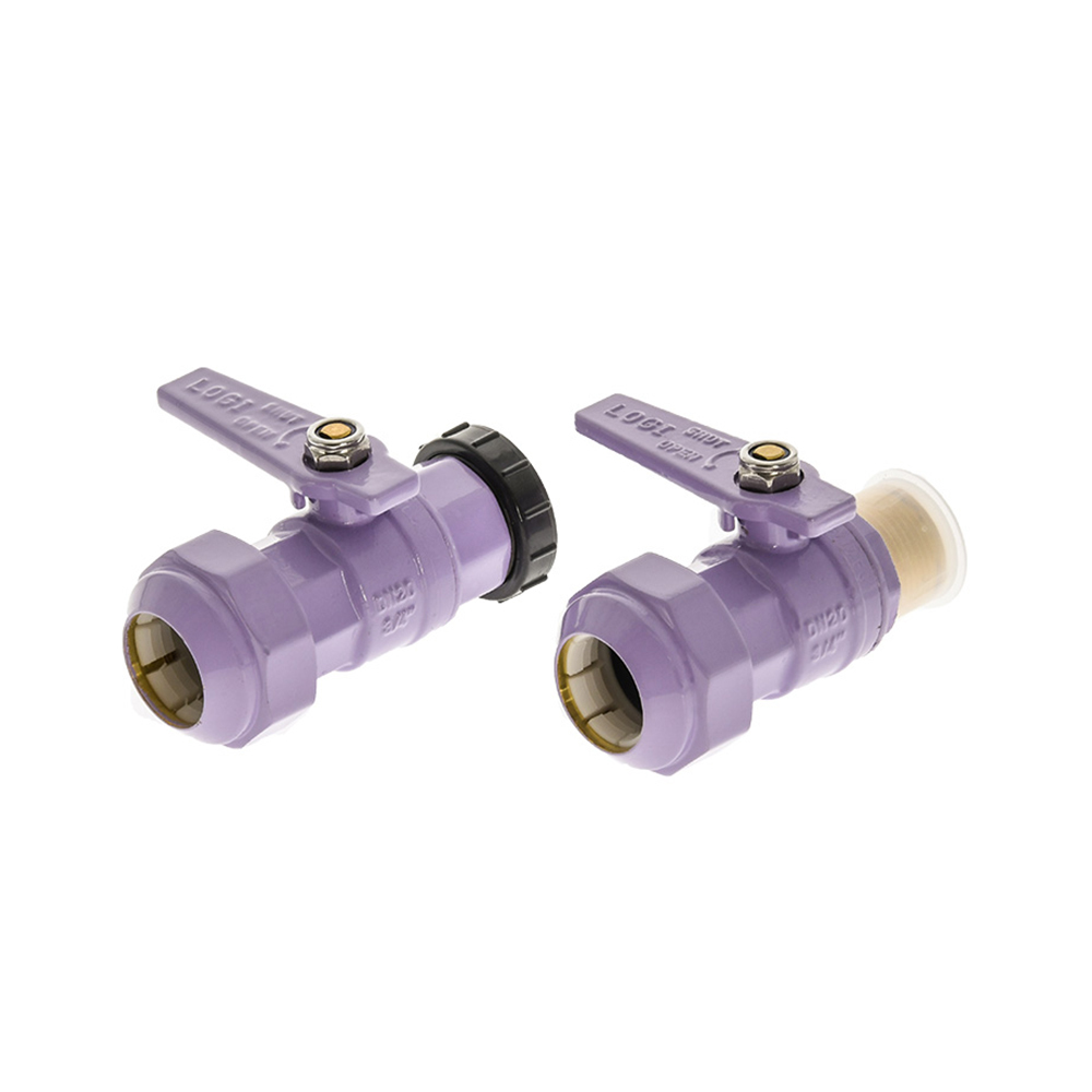 Meter Connection Kit FI & MI 20MM X 25 PE Lilac With Plug