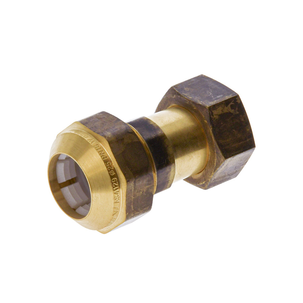 Meter Coupling Brass Meter Thread Swivel Nut DN20FI x 25PE