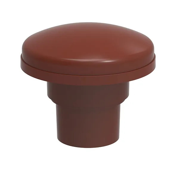 Omega corrugated BAL vent 6” Terracotta