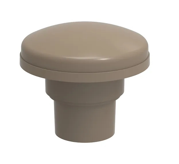 Omega corrugated vent 6” Beige