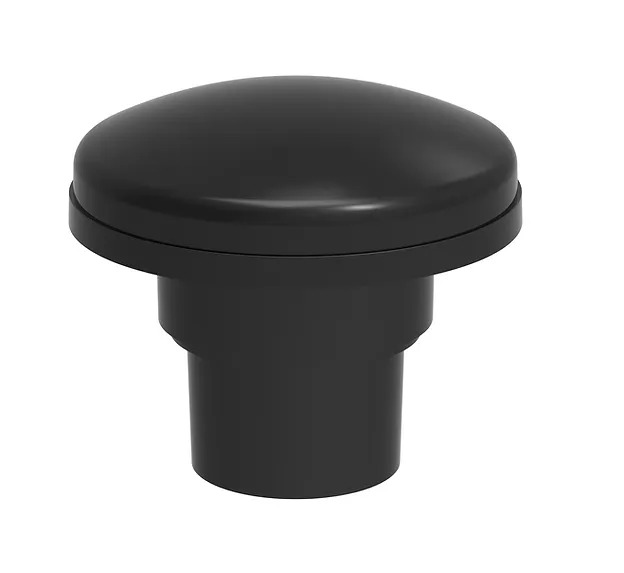 Omegacorrugatedvent6”black - ROUND FLASHING CORRUGATED EXHAUST VENT