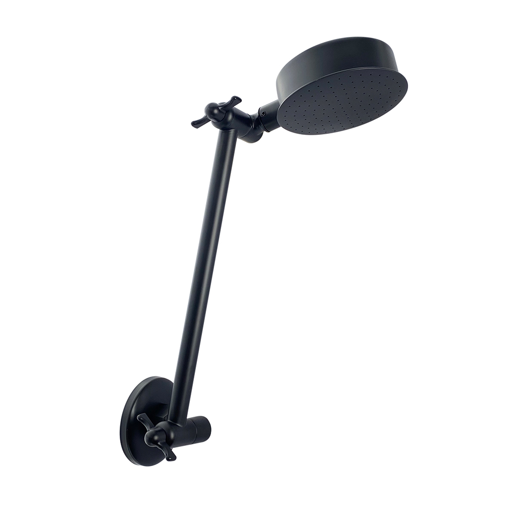 All Directional Shower Matte Black 224MM