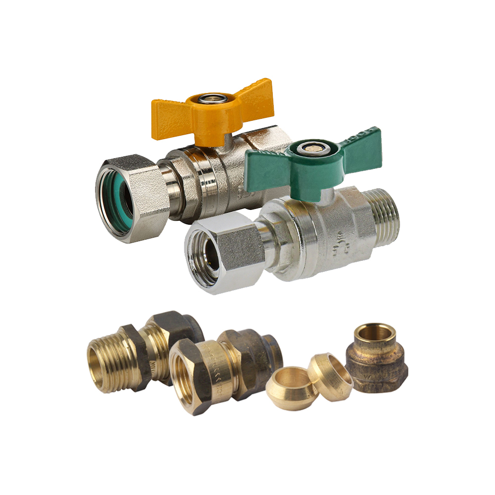 Swivel Nut Ball Valve Kit Hot Water