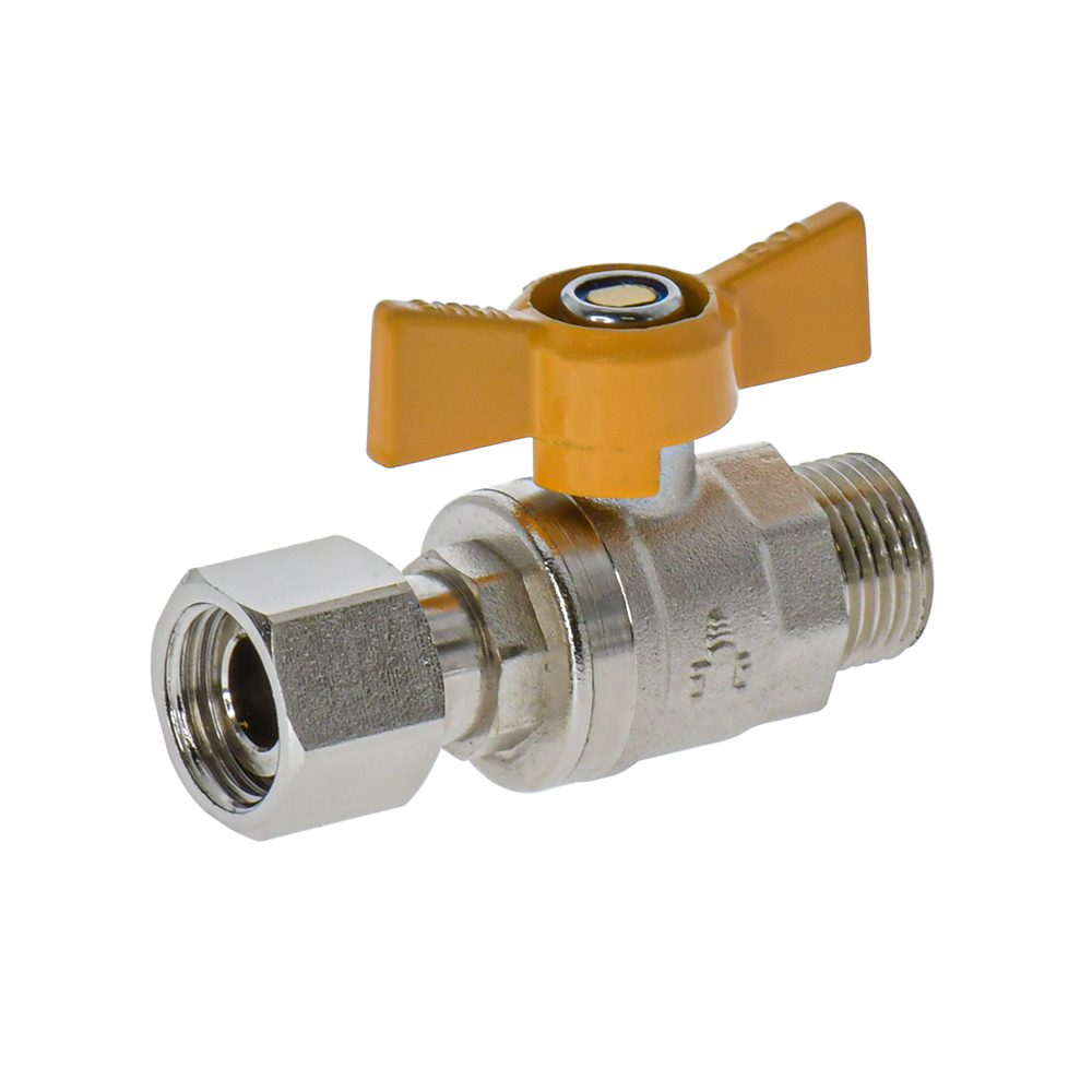 Swivel Nut Ball Valve Gas MI 15MM