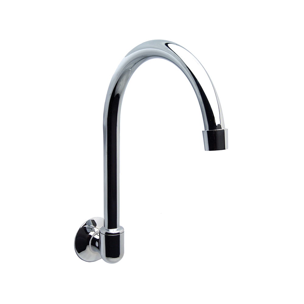 Swivel Spout Wall Tube Chrome Plated Gooseneck 160MM