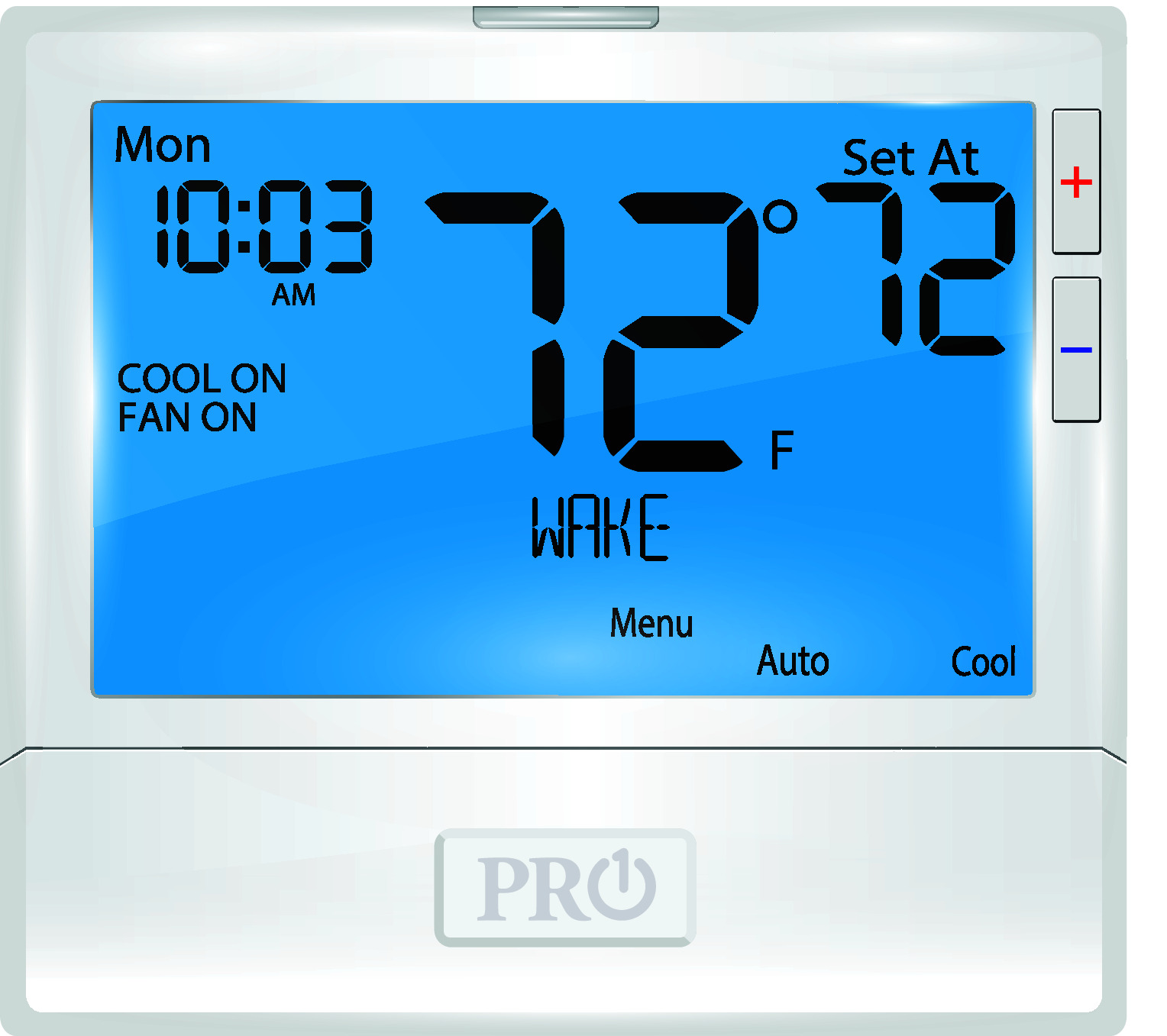 Pro1 - T805 - T800 Platform: 5+1+1 or 7 day or non-programmable 1H/1C with 8 sq. in. display"