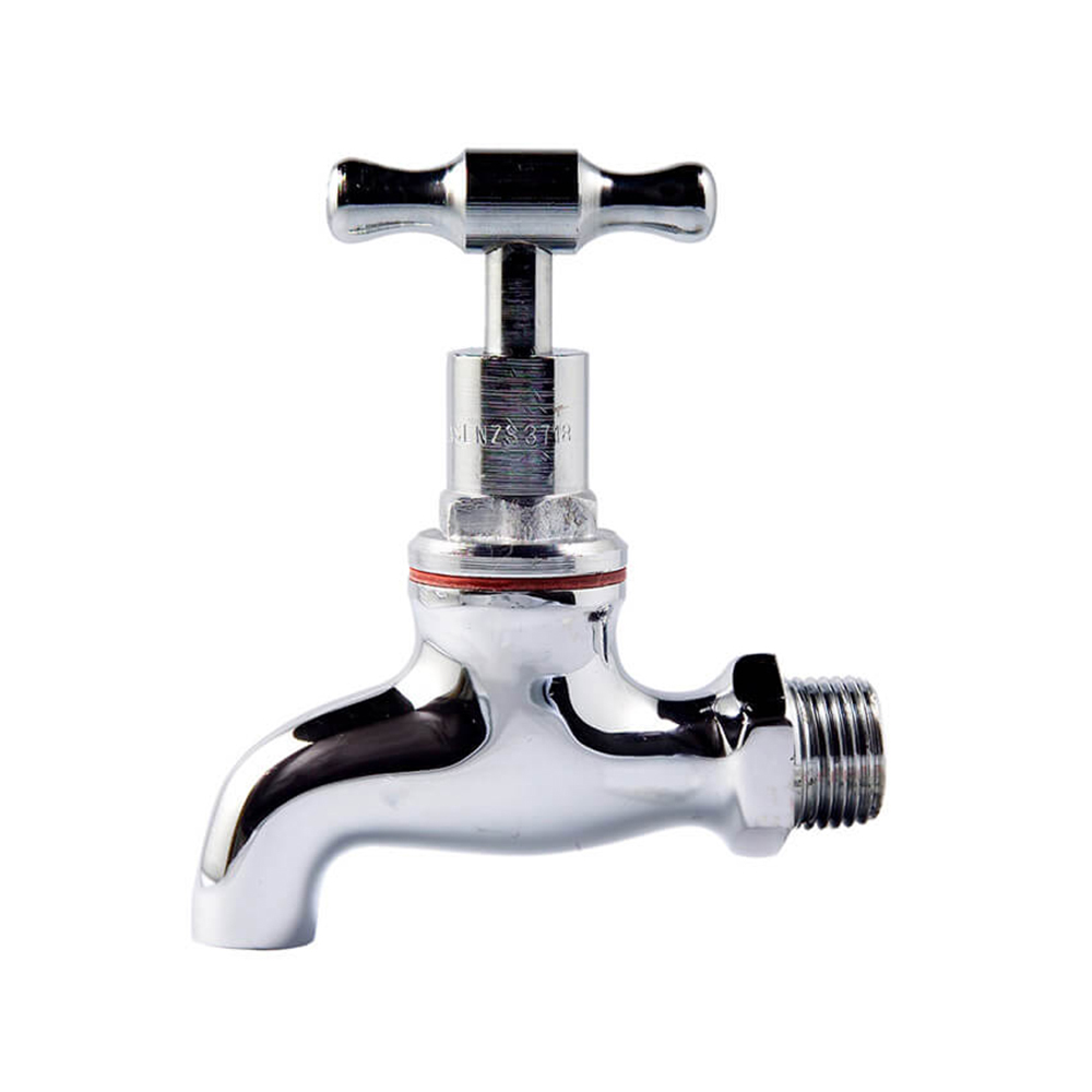 Bib Tap T Head Chrome Plated MI 15MM