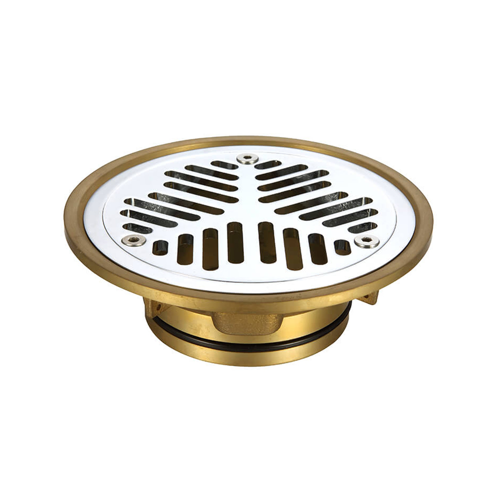 Vinyl Floor Grate 100MM Chrome Plated