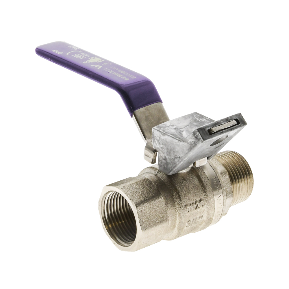 Watermarked Ball Valve Lever Handle MI X FI 15MM Lilac