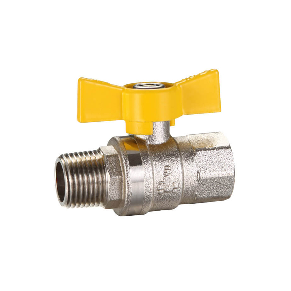 AGA Approved Ball Valve Butterfly Handle MI X FI 15MM