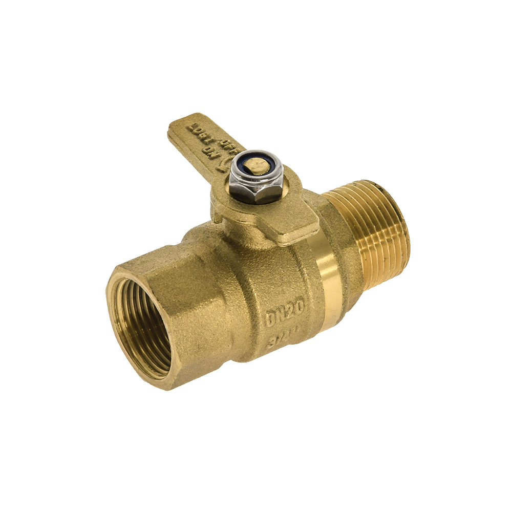 Watermarked Ball Valve Brass Handle MI X FI 20MM