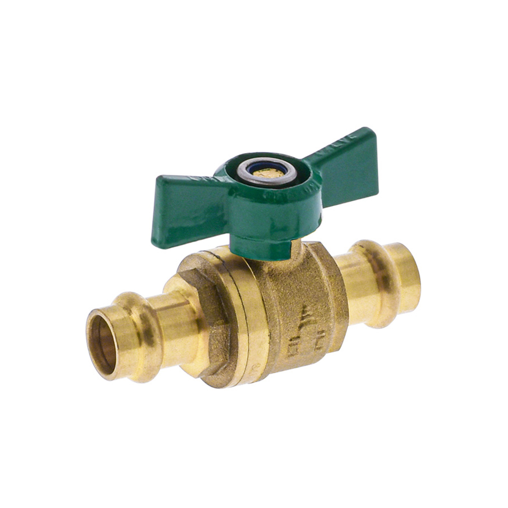 Watermarked Ball Valve Press Fit Butterfly Handle DN15 X DN1