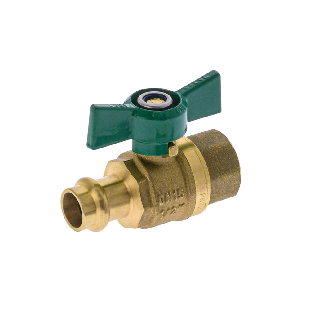 Watermarked Ball Valve Press Fit Butterfly Handle DN15 X 15F