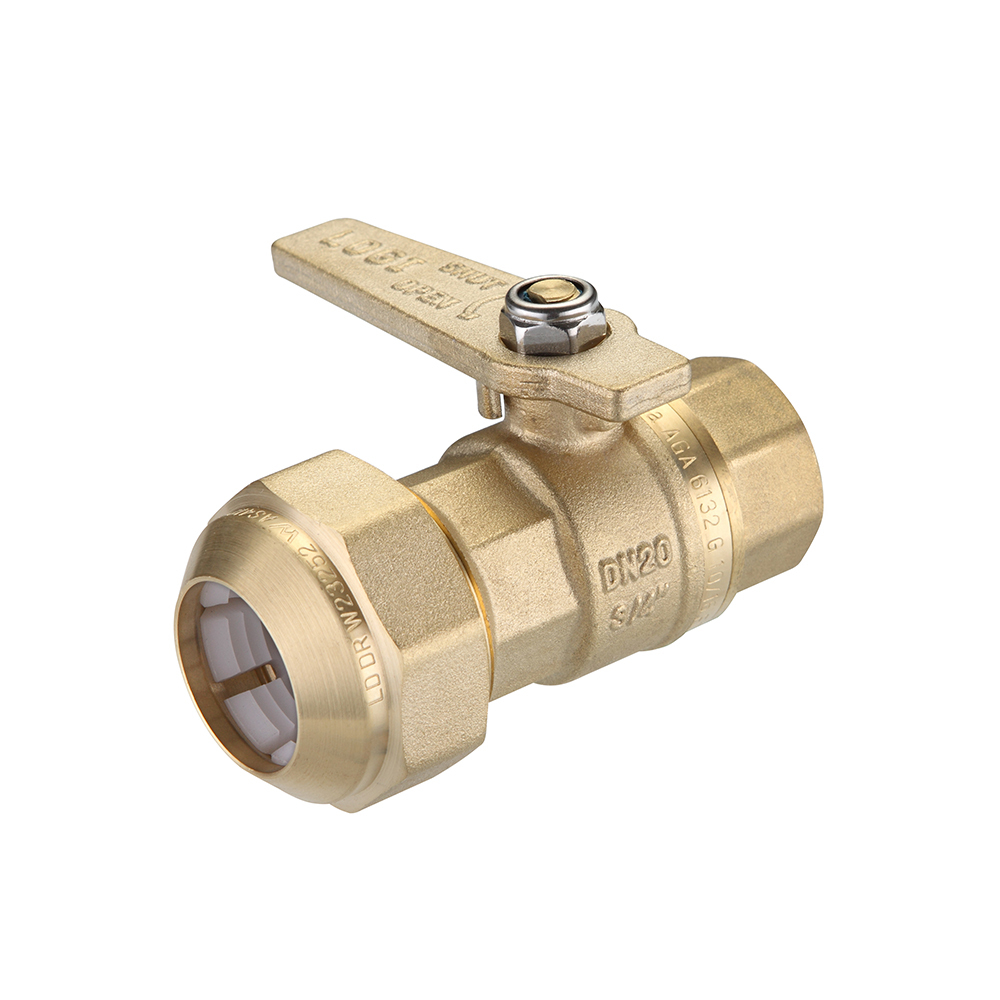 Watermarked Ball Valve Brass 20FI X 25PE