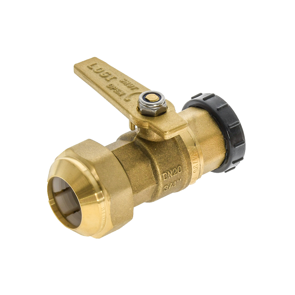 Watermarked Ball Valve Brass 20FIX 25PE With Plug