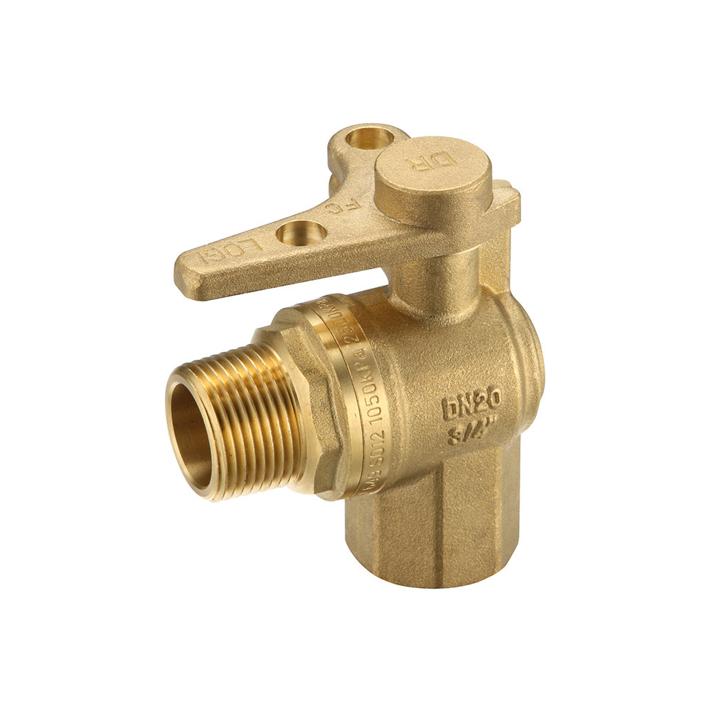 Watermarked Ball Valve Right Angle Meter Stop 20FI X 20MI